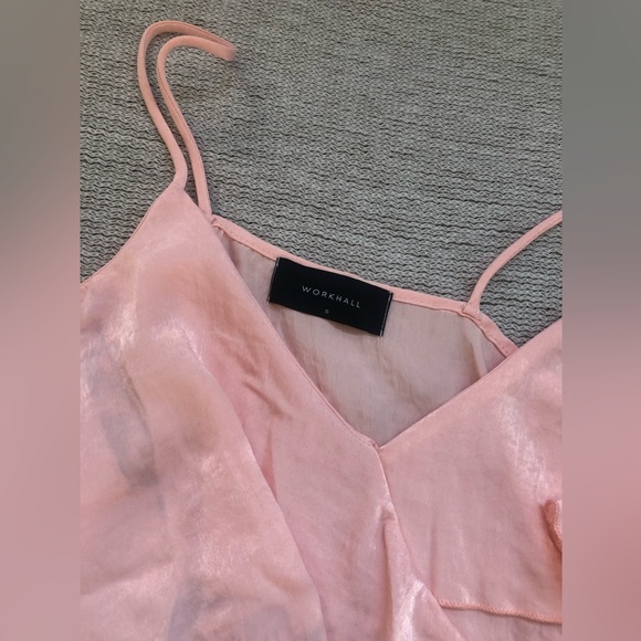 Workhall Pink Flounce Tank - Picture 4 of 6